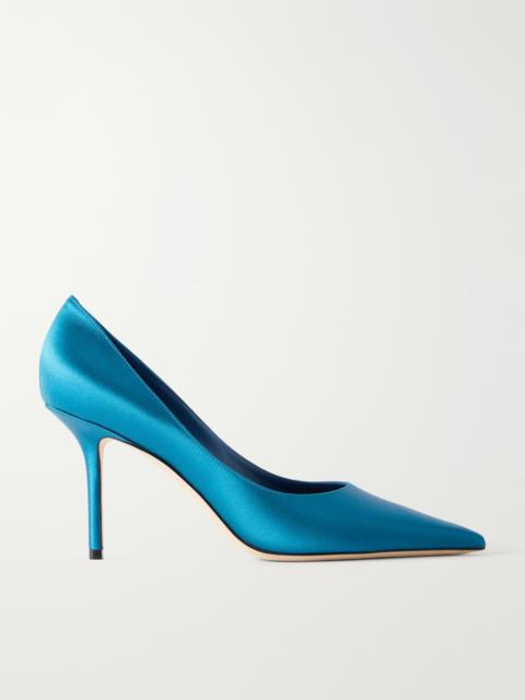 JIMMY CHOO Love 85 Satin Pumps