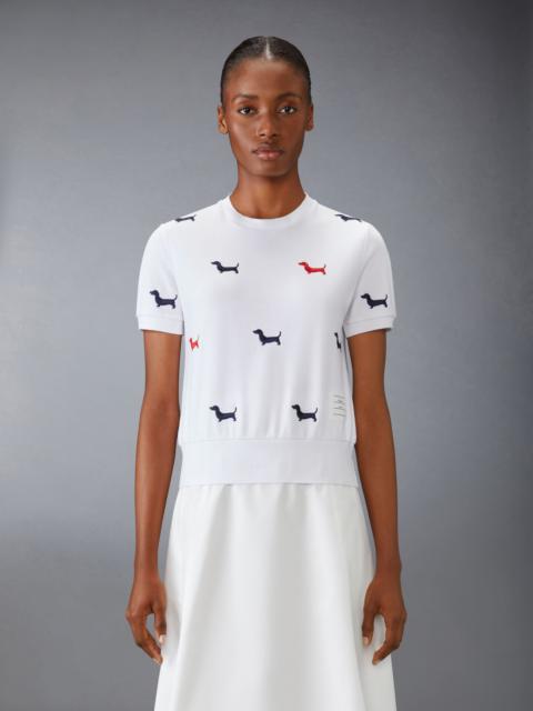 Thom Browne Cotton Milano Short Sleeve Hector Tee