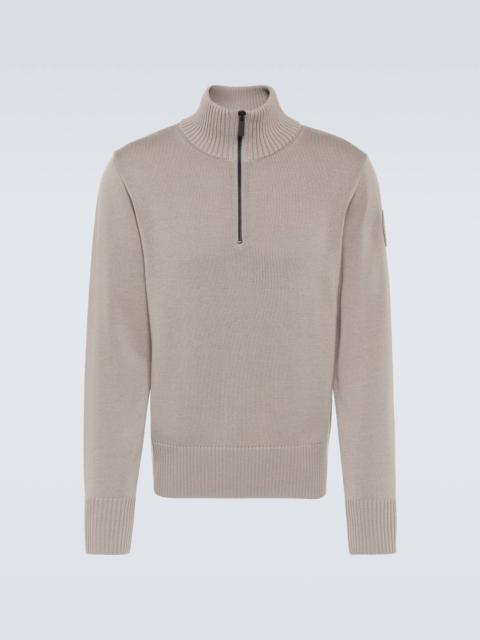 Rosseau wool half-zip sweater