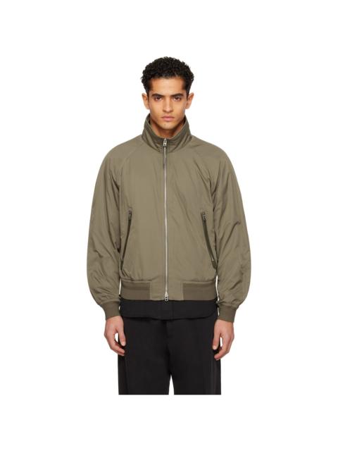 Khaki Techno Poplin Cashmere-Lined Jacket