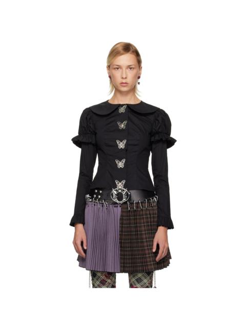 Chopova Lowena Black Butterfly Blouse