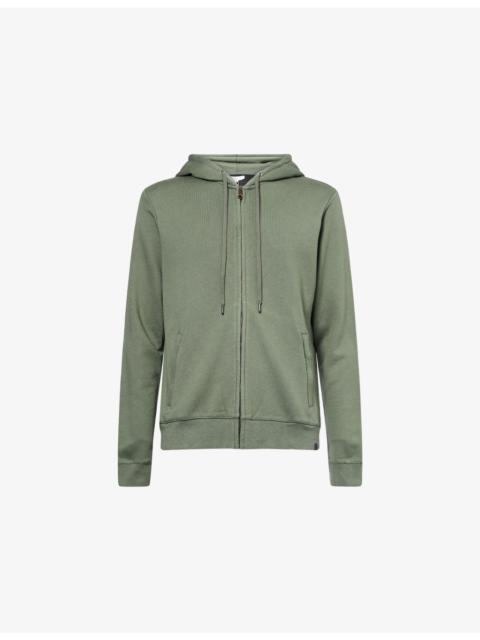 Derek Rose Quinn Zip-Through Cotton-Modal Jersey Hoody