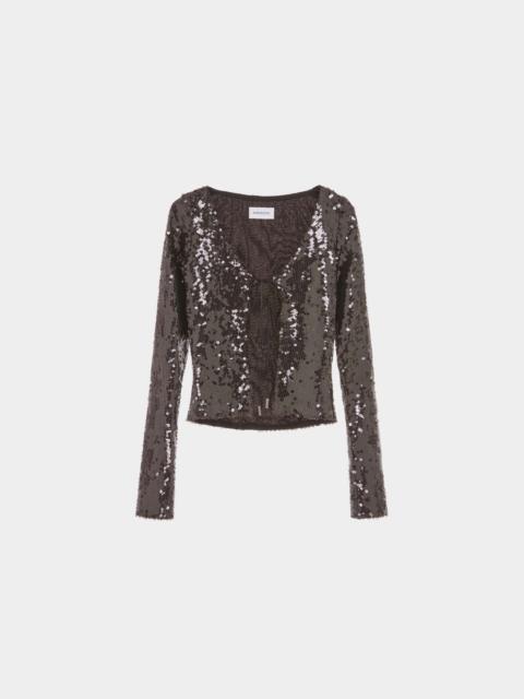 16ARLINGTON ELIN CARDIGAN IN PAILLETTE