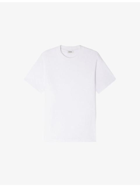 Sandro Short-Sleeved Cotton-Jersey T-Shirt