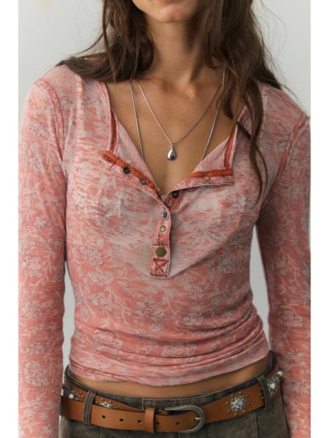 FREE PEOPLE We The Free Floral Haze Henley