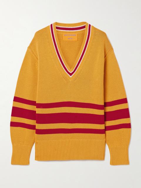 GUEST IN RESIDENCE Striped Knitted Cotton Sweater