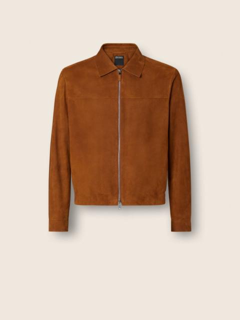 ZEGNA SUEDE BLOUSON