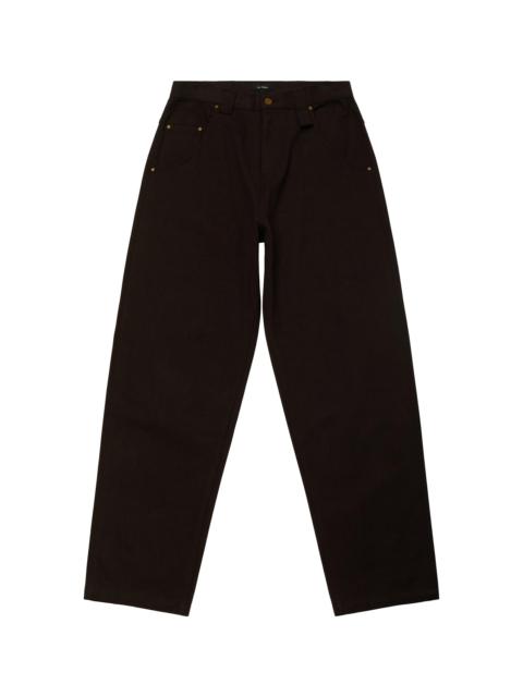 WILLY CHAVARRIA Men's Bad Boy Cotton High-Rise Tapered Jeans - Black