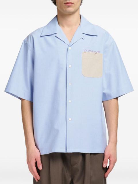 Marni logo-embroidered shirt