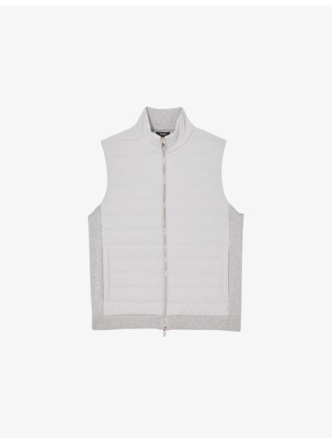 REISS Newford Funnel-Neck Quilted Gilet