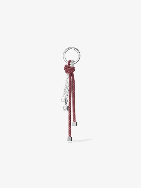 MICHAEL KORS Silver-Tone and Speckled Cord Bag Charm