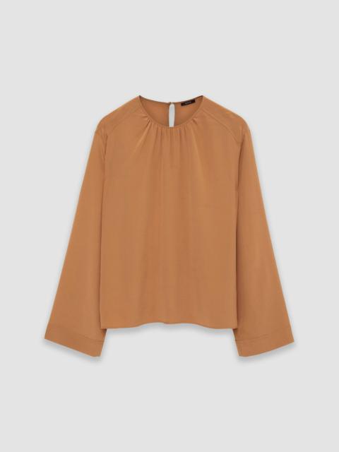 JOSEPH Silk Crepe de Soie Braidwood Blouse