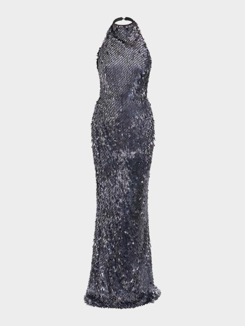 ZHIVAGO The Changing Moon Sequin Gown