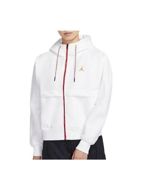 Jordan (WMNS) 공기 요르단 실용적인 두건 재킷 'White' CW6503-100