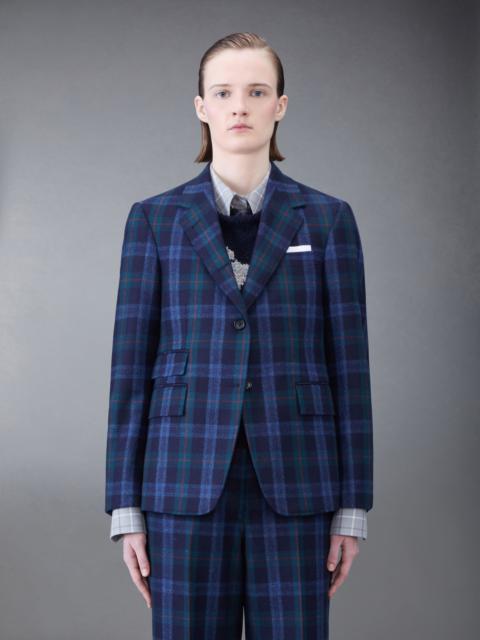 Thom Browne Tartan Flannel Ticket Pocket Sport Coat