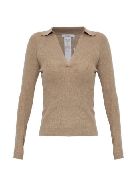 Max Mara cashmere yarn polo sweater