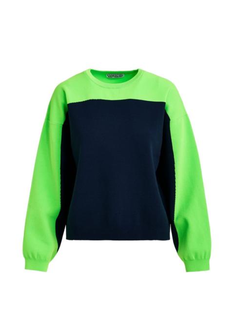ESSENTIEL ANTWERP Joto two-toned ribbed sweater