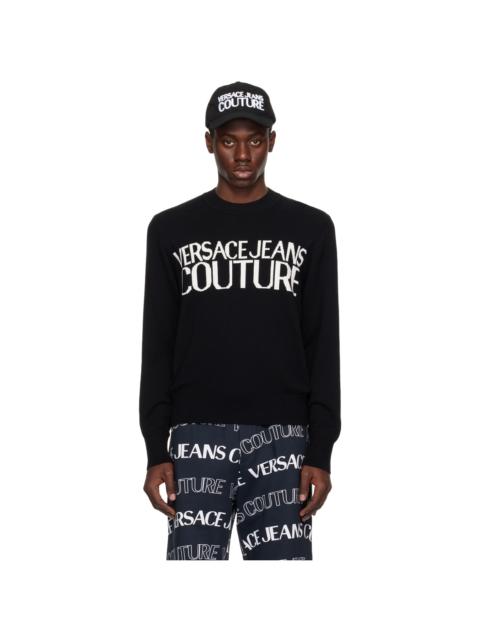 VERSACE JEANS COUTURE 로고 intarsia 스웨터