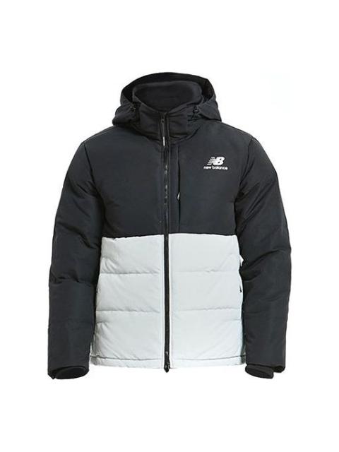 New Balance New Balance Windproof Lifestyle Down Jacket 'Black White' AMJ93551-LAN