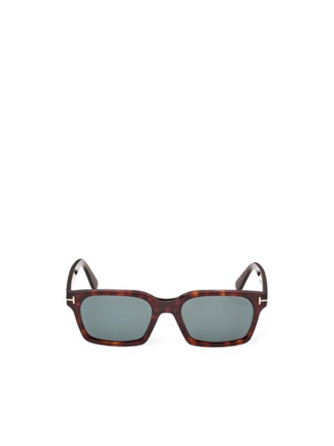 TOM FORD T-logo square-frame sunglasses