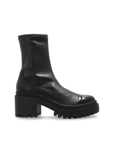 Vicentha 75mm leather ankle boots