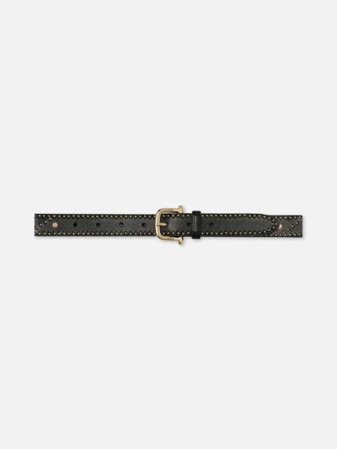 FRAME Embellished Belt in Black