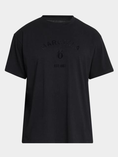 Maison Margiela Men's Tonal Logo Crewneck T-Shirt