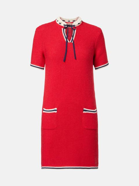 Valentino Cotton and wool minidress