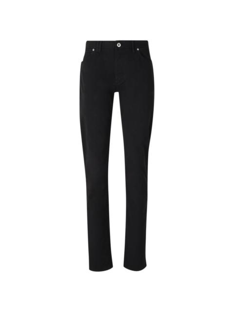 Brioni logo-patch straight-leg jeans