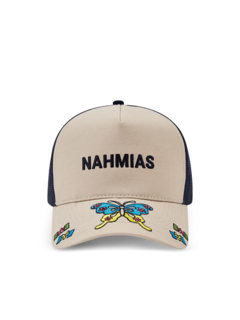 NAHMIAS butterfly-detail baseball cap