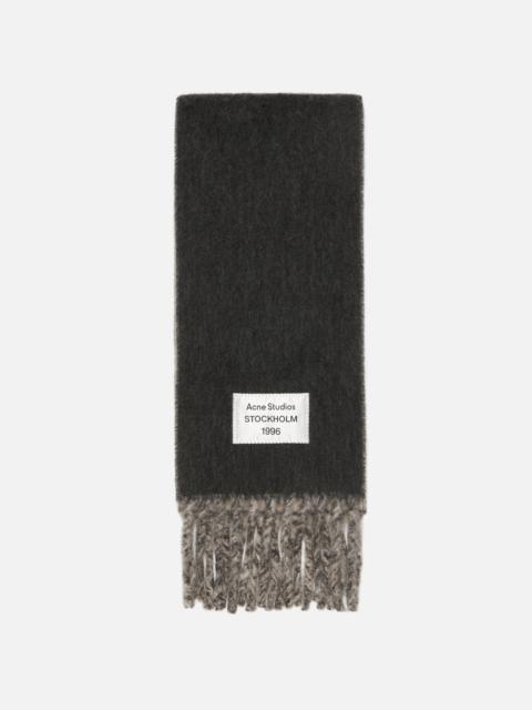 Acne Studios Bicolor alpaca scarf - Beige/grey