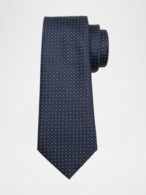 GIORGIO ARMANI Men's Diamond Jacquard Silk Tie