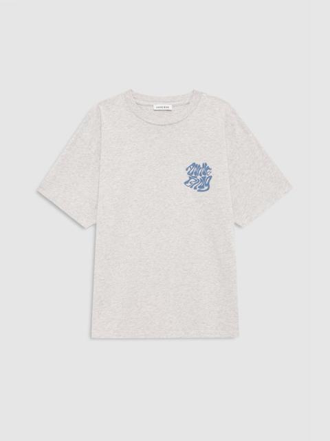 ANINE BING Cade Tee Wave - Heather Grey