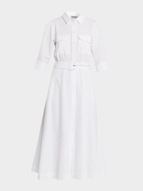 ESSENTIEL ANTWERP Jizo Belted Midi Shirtdress