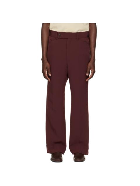 NEEDLES Brown Poly Light Double Cloth Boot-Cut Trousers