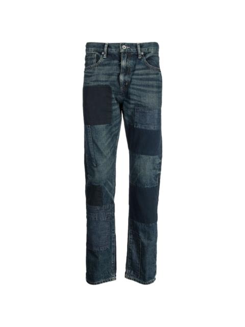 NEIGHBORHOOD patch-detail washed-denim jeans