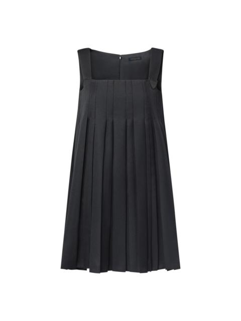 Louis Vuitton Pleated Square Neck Babydoll Dress