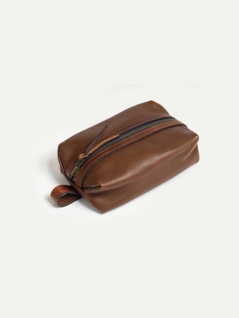 Bleu de Chauffe ZAZOU TOILETRY CASE  -  AMBER BROWN
