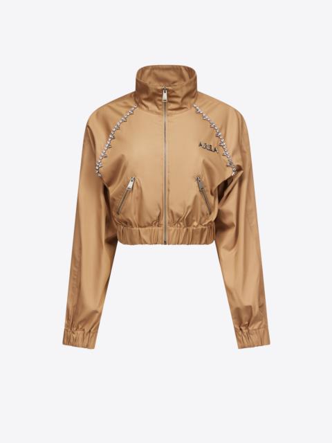 AREA CRYSTAL TRIM TRACK JACKET