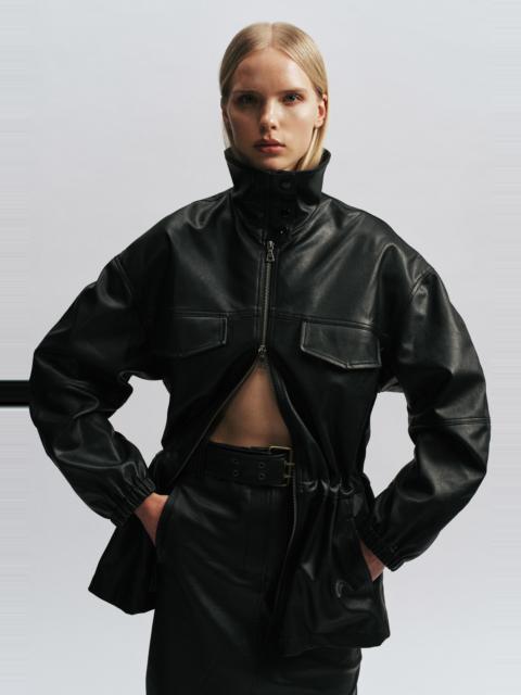 BARDOT Anja Vegan Leather Jacket In Black