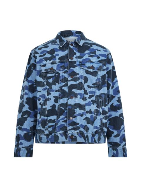 A BATHING APE® CAMO OVER DENIM JACKET
