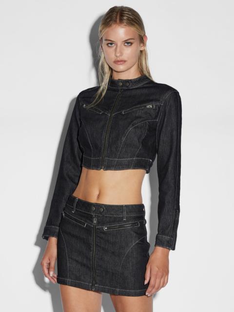 Ksubi PARADIGM CROP JACKET MIDNIGHT