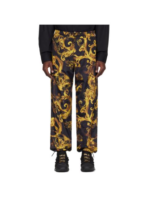 Black & Gold Watercolor Couture Trousers
