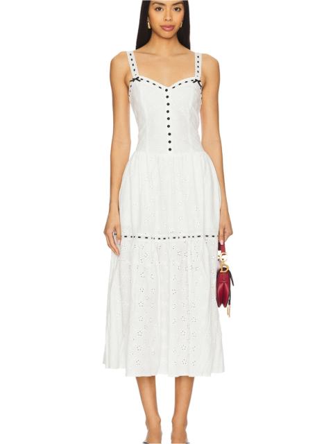 Frankies Bikinis X Bella Hadid Bishop Maxi Dress