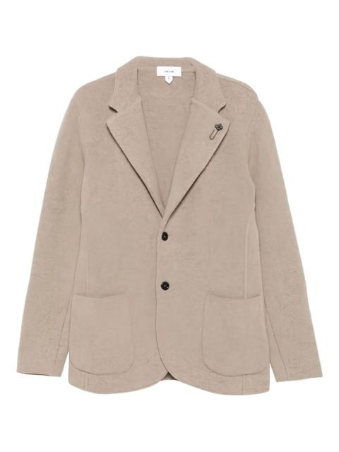 LARDINI single-breasted knitted jacket