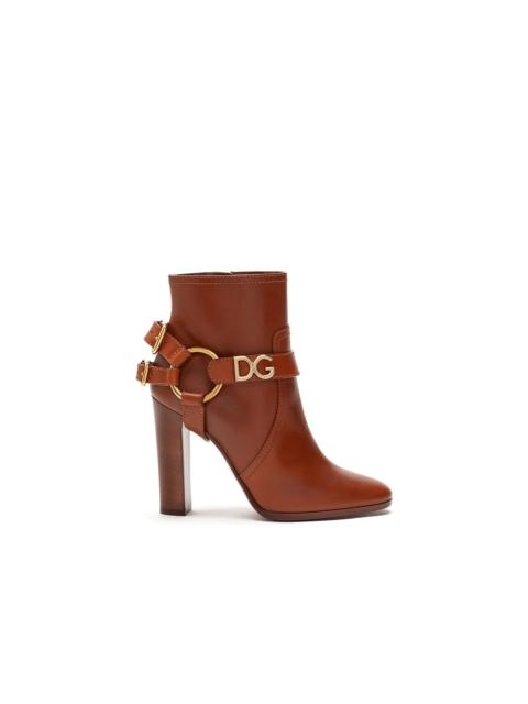 Dolce & Gabbana Caroline logo ankle boots