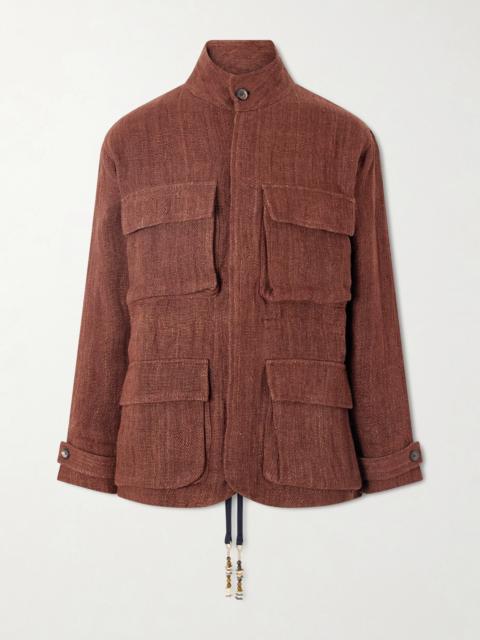 KARTIK RESEARCH Ranthambore Embellished Linen Jacket