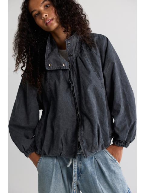 FREE PEOPLE Chelsea Funnel-Neck Oversized Jacket