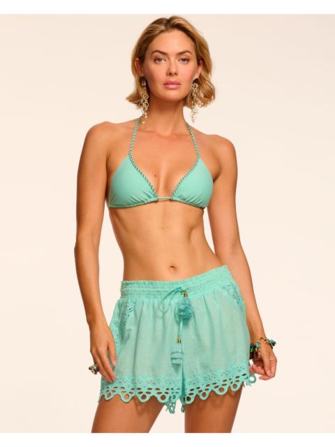 RAMY BROOK Diane Cotton Eyelet Coverup Short