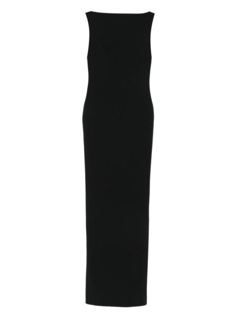 SOLACE LONDON Imogen boat-neck maxi dress